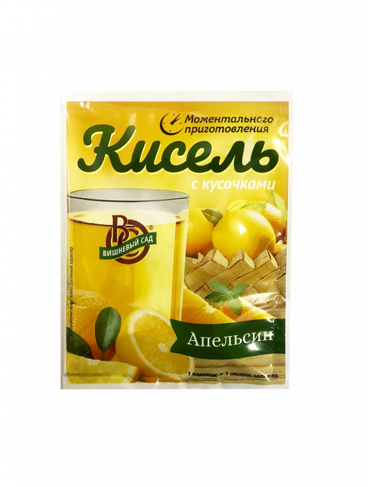 Кисель Вишн.сад Апельсин с кусоч.б/п 30г*40