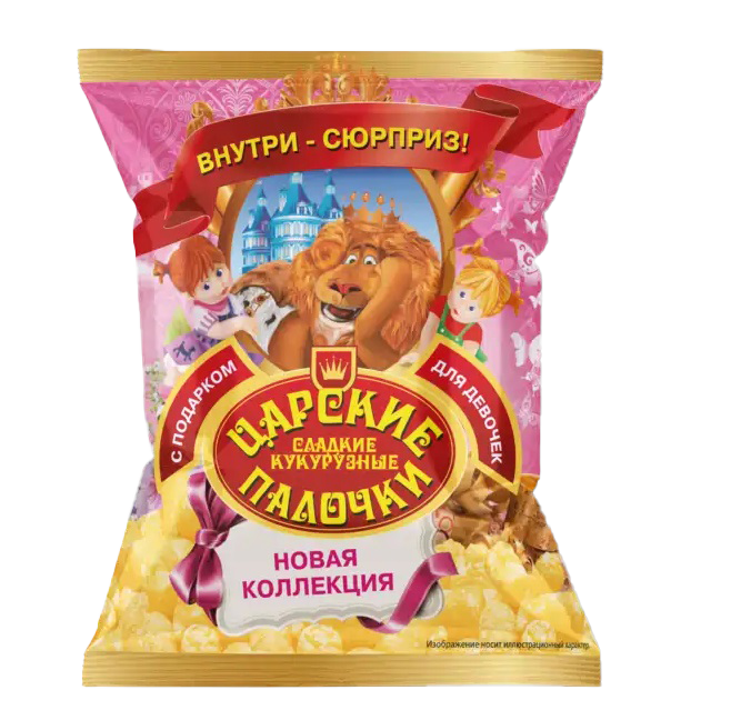КУКУРУЗНЫЕ ПАЛОЧКИ Царские с игрушкой д/дев. 70гр*20шт