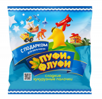 КУКУРУЗНЫЕ ПАЛОЧКИ ПУФИ-ФЛУФИ с игрушкой д/мальч.70гр*20шт
