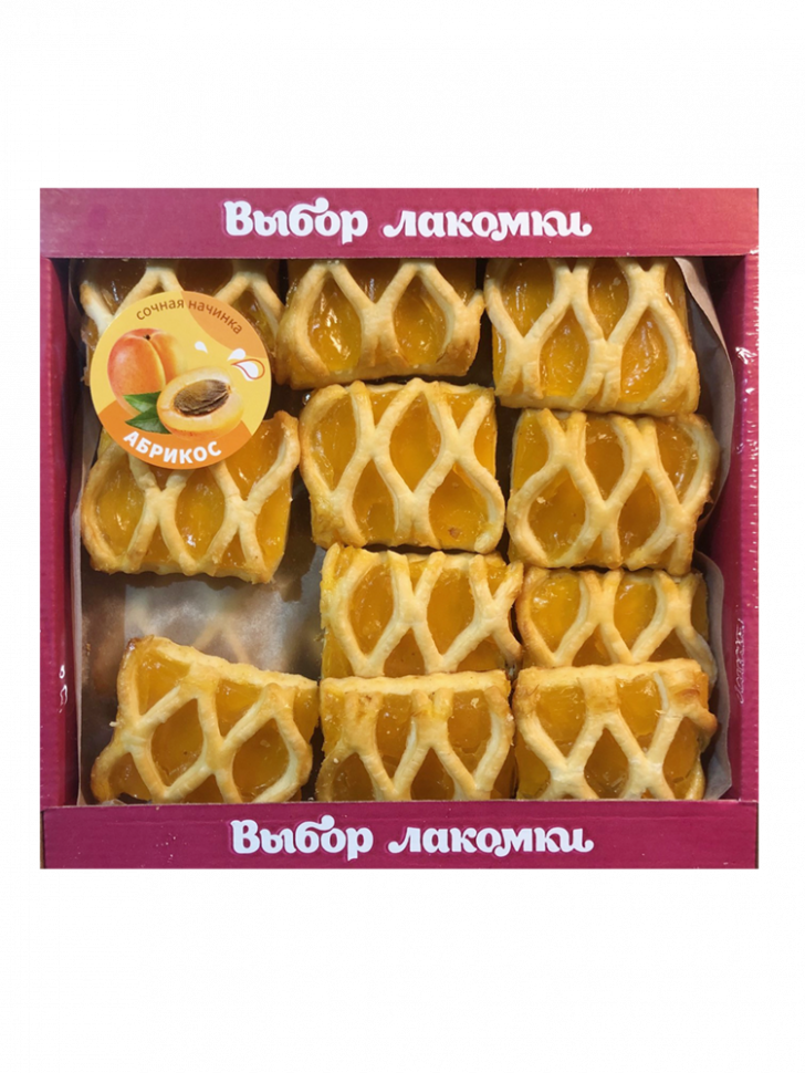 Печенье сдобное ВЕСЕЛЫЙ ПЕЧНИК со вкусом абрикоса  (миниТВ) 620гр ВЛ г.Челябинск