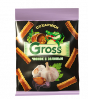 Сухарики Gross Чеснок с зеленью 40гр*60