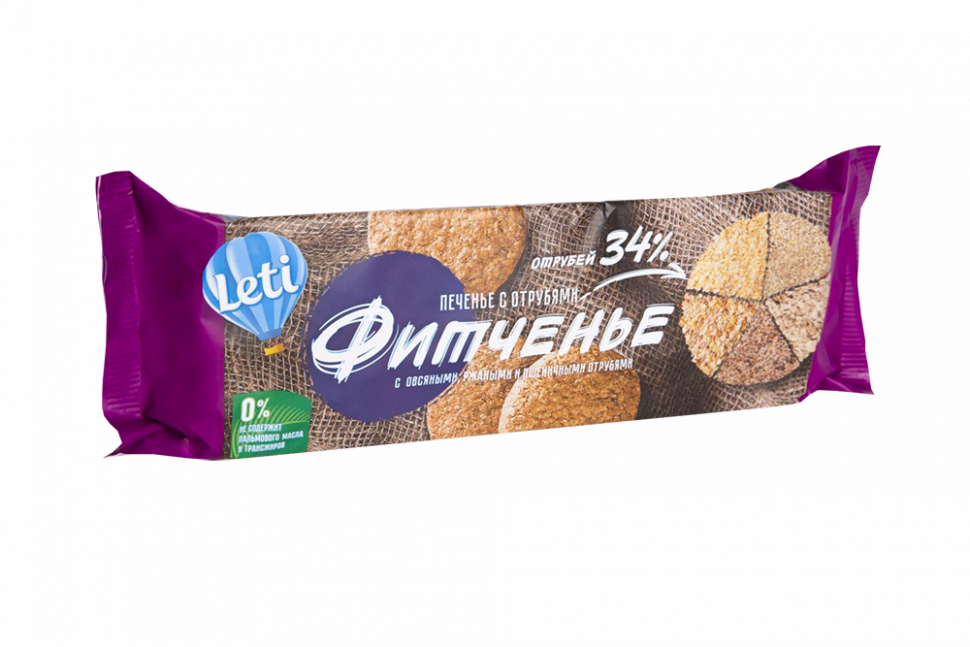Печенье "Фитченье" с отрубями 150г х 9шт ГМ