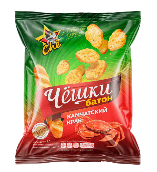 Сухарики Со вкусом камчатского краба 60гр*20