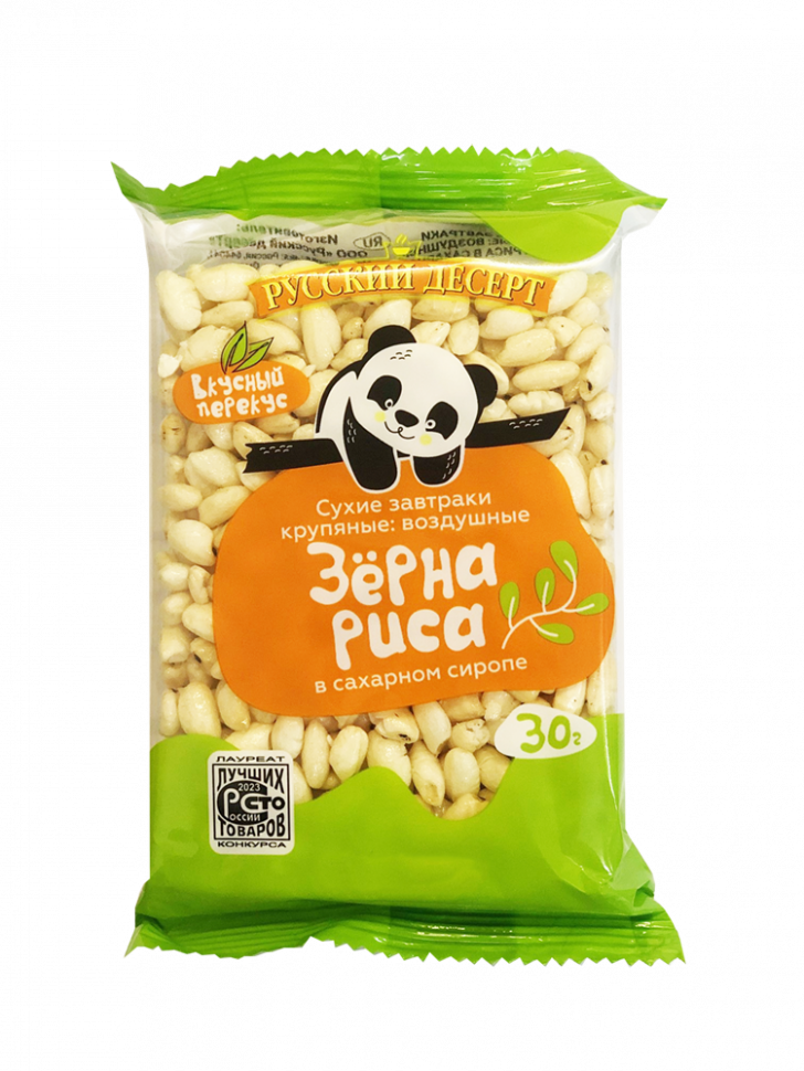 Воздушные Зерна Риса в сах.сиропе фас.30гр*26шт Русский Десерт