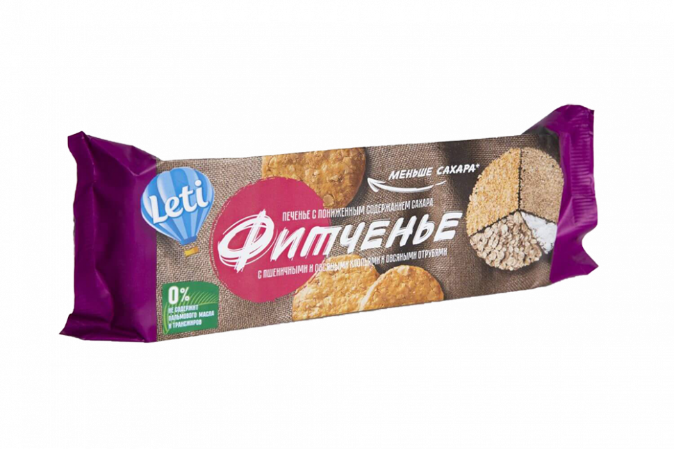 Печенье "Фитченье" с пониж.содерж.сахара 150г х 9шт ГМ
