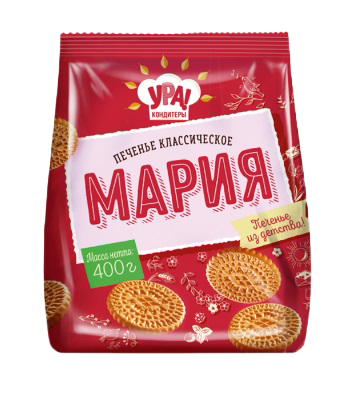 Печенье затяжное Мария 400гр*8шт (Уральские кондитеры)г.Челябинск