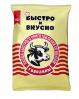 Лапша БЫСТРО И ВКУСНО Говядина пакет 70гр х 72шт (Владимирская обл)