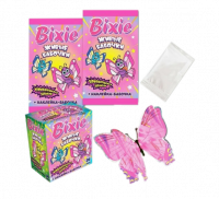 Взрывная карамель BIXIE с наклейками Живые бабочки  1 гр *36 шт (Холодок)