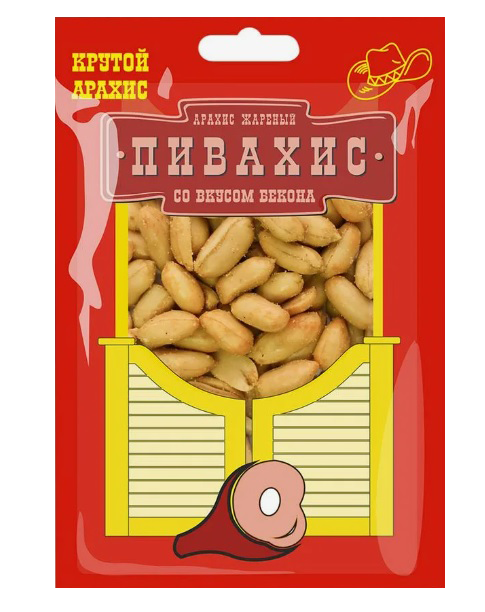 Арахис жар, со вкусом бекона ПИВАХИС 50гр*55