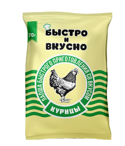 Лапша БЫСТРО И ВКУСНО Курица пакет 70гр х 72шт (Владимирская обл)