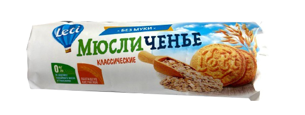 Печенье зерновые печеные мюсли "Мюсличенье" классические 220г х 14 шт ГМ