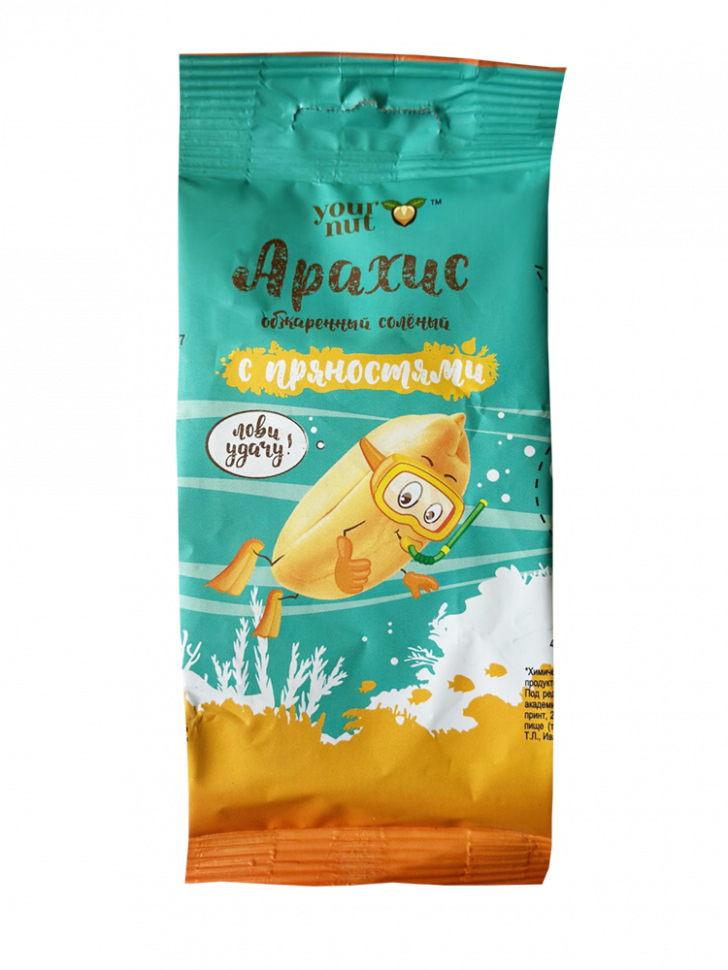 Арахис жар. соленый с пряностями 80гр*36шт (Пенза)
