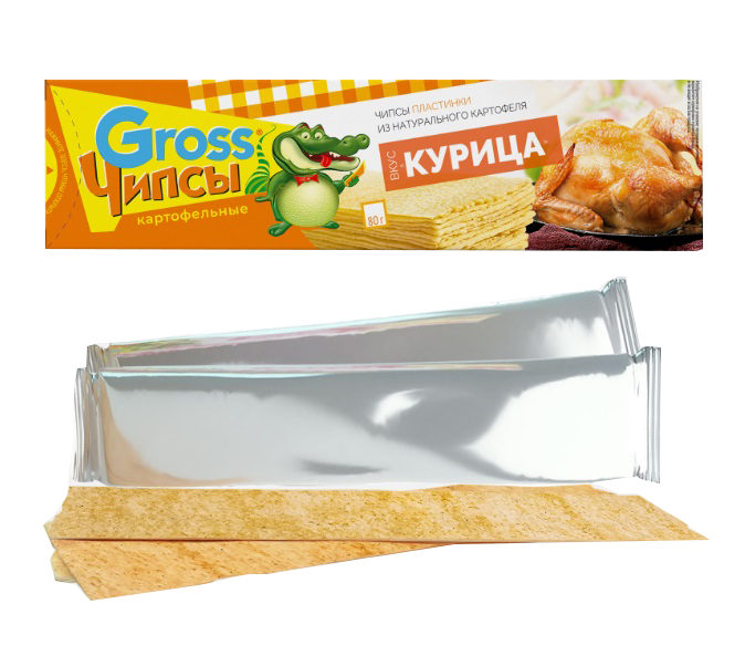Чипсы картофельные "Gross" курица 80гр*25шт