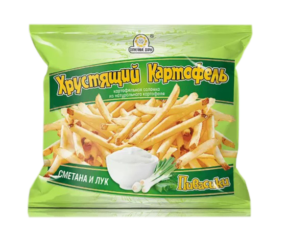 Картофель хрустящий "Пивасики" со вкусом сметана/лук  40гр*10 шт