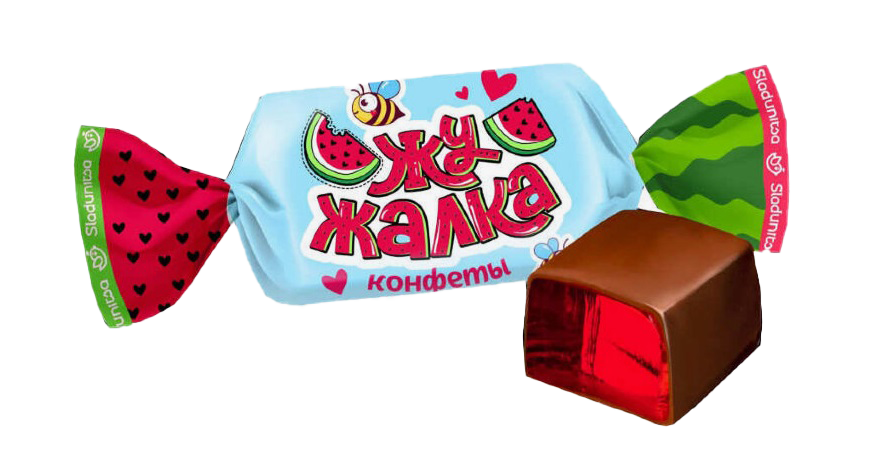 Конфеты помадно-желейные ЖУ-Жалка 1кг*5 (Сладуница) г.Омск