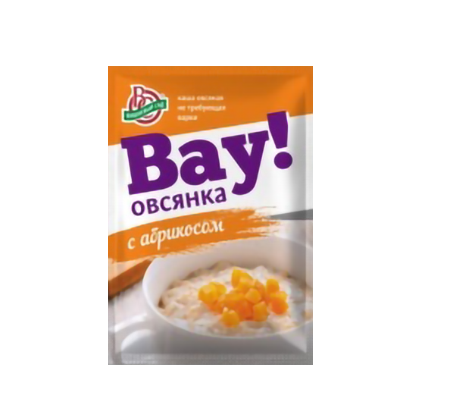 Каша овс.не тр.варки ВАУ Абрикос со сливками 40г*25шт