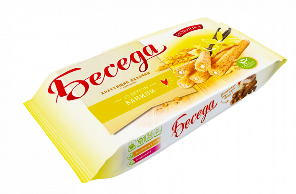 Палочки Хрустящие вкус ванили БЕСЕДА 180гр*14шт (Татарстан) г.Челябинск