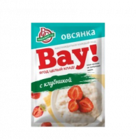 Каша овс.не тр.варки ВАУ Клубника со сливками 40г*25шт