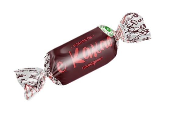 Конфеты глазированные Какао с фруктозой 2,5кг*10шт (Энгельс) Покровск