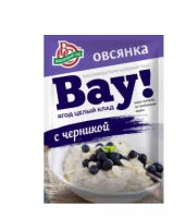 Каша овс.не тр.варки ВАУ Черника со сливками 40г*25шт