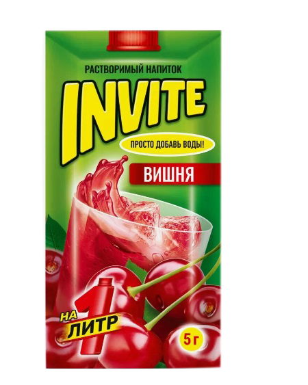 Напиток растворимый ИНВАЙТ ВИШНЯ 5гр*24 шт