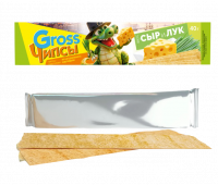 Чипсы картофельные "Gross" сыр/лук 40гр*25шт