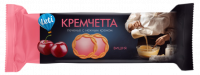 Печенье сахарное "Кремчетта" с ароматом вишни 120г.*9шт ГМ