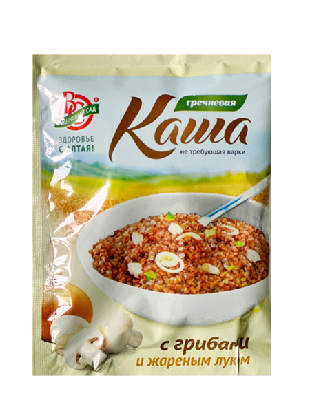 Каша гречневая не тр.варки с грибами и жар.луком 40г*25шт