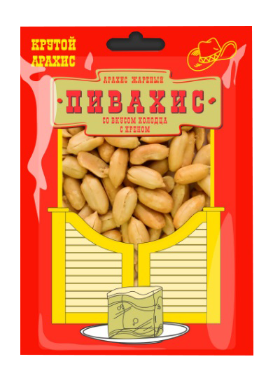 Арахис жар, со вкусом холодца с хреном ПИВАХИС 50гр*55