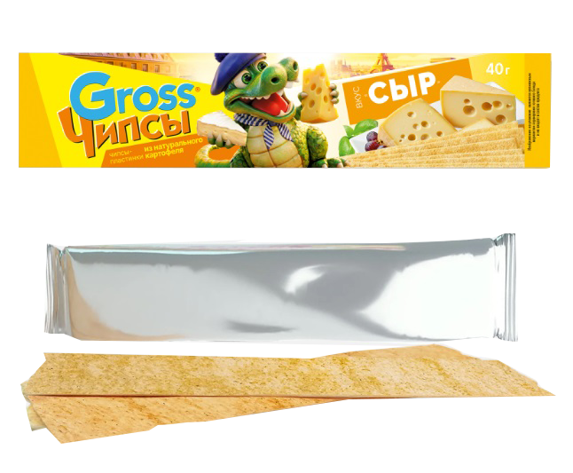 Чипсы картофельные "Gross" сыр 40гр*25шт