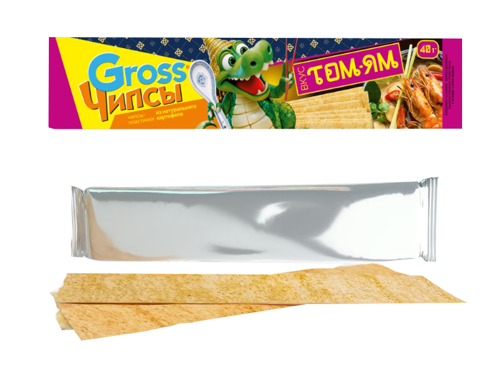 Чипсы картофельные "Gross" Том Ям 40гр*25шт
