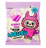 Мармелад жевательный  LABUBU "Бабл Гам" кислый карандаш 45гр*1ШТ
