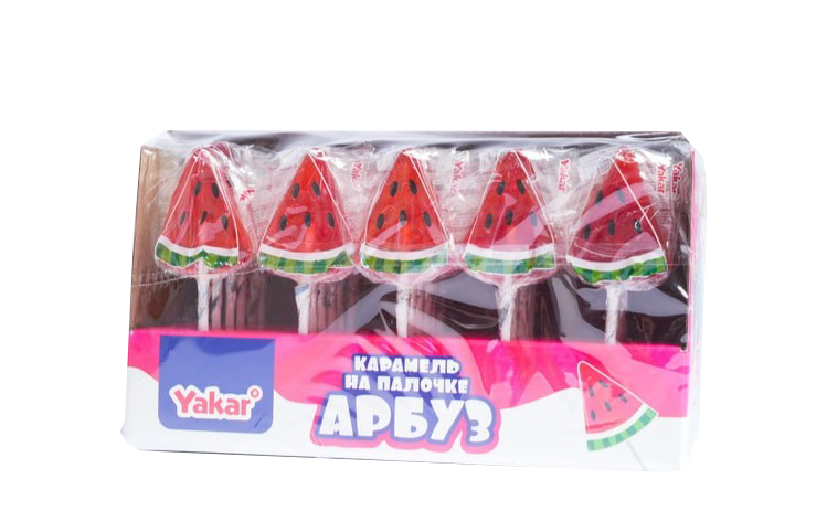 Карамель Yakar Арбуз ассорти 16гр*30шт*10бл