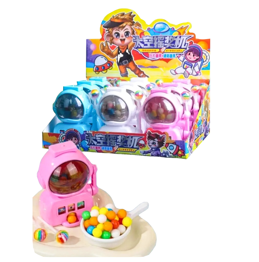 Жевательная конфета Космонавты с игрушкой 23,5гр*9шт