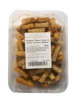 Сухарики "ГРЫЗЛИ" белые со вкусом охотничьи колбаски 100гр*25шт г.Томск