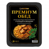 Лапша Премиум-Обед Курица лоток 115гр х 24шт (Владимирская обл)