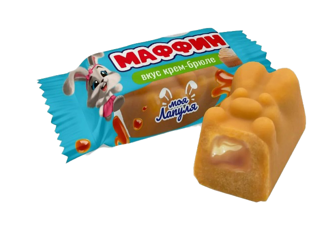 Конфеты  "Моя Лапуля" вкус маффин с крем-брюле  1кг*4 Свитлайф г.С-Петербург