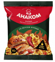 Лапша Острая Курица пакет 90гр х 40шт (Владимирская обл)