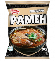 ЛБП РАМЕН ПАСТА МАМА брикет СО ВКУСОМ ГОВЯДИНЫ 90гр х 40шт (Казахстан)