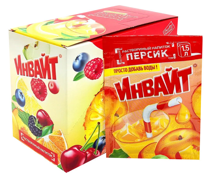 Напиток растворимый ИНВАЙТ ПЕРСИК 12гр*24 шт